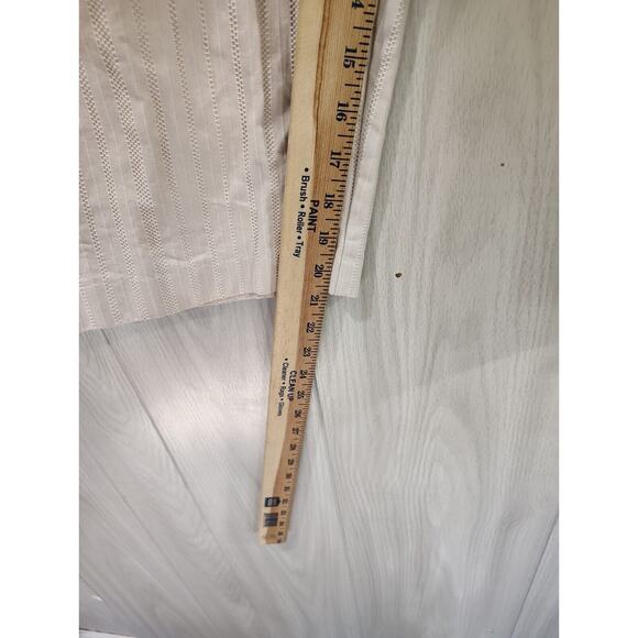 Briggs New York Women's Beige Striped Wide Leg Pants Plus Size 22W 100% Cotton - Picture 7 of 8